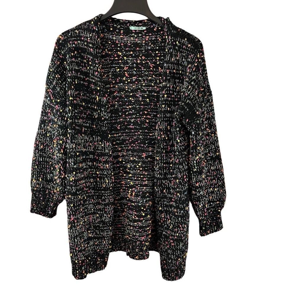 PS Kate Confetti Open Front Cardigan Style Sweater Size medium/large